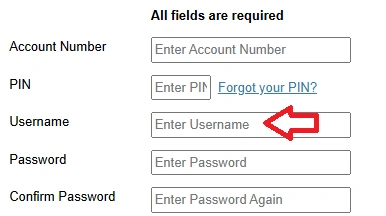 “EZDriveMA account setup form displaying username creation field for Pay By Plate MA first time login access
